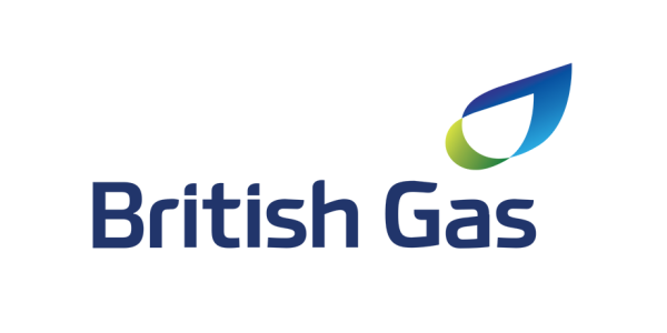 British Gas logo with blue and green